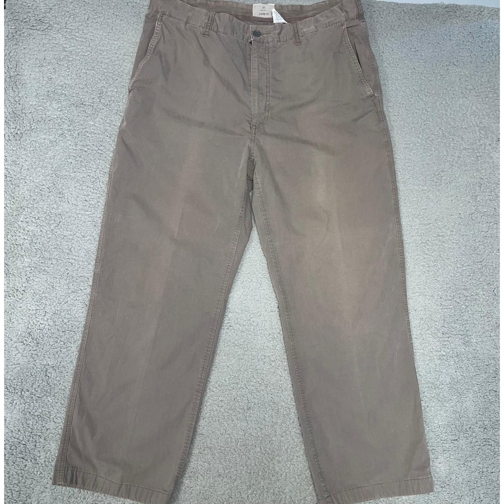 VTG Gap Khakis Pants Men's Size 36 x 30 (36 x 29) Beige Loose Fit Mid Rise Chino